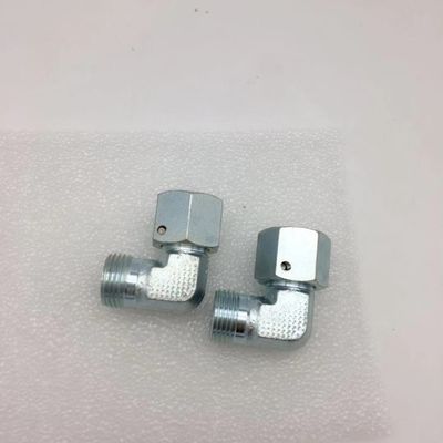 수력인 90 각도 엘보 남자 전이 조인트 측정 호스 어댑터들 JIC NPT